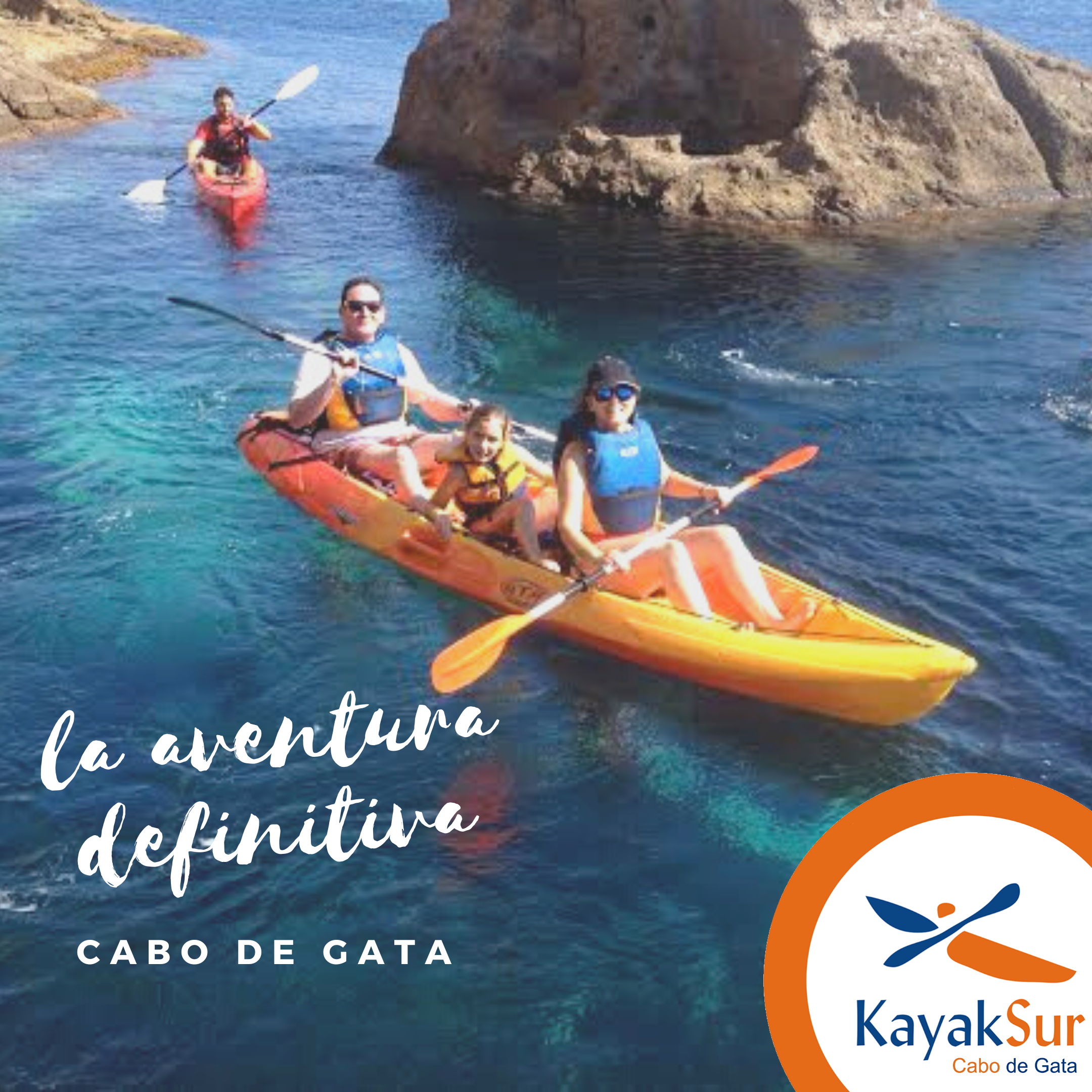 Kayak en Cabo de Gata en familia y con niños